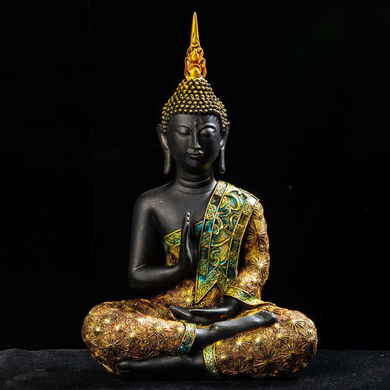 厂家批发泰国佛像树脂工艺品东南亚创意玄关家居饰品摆件