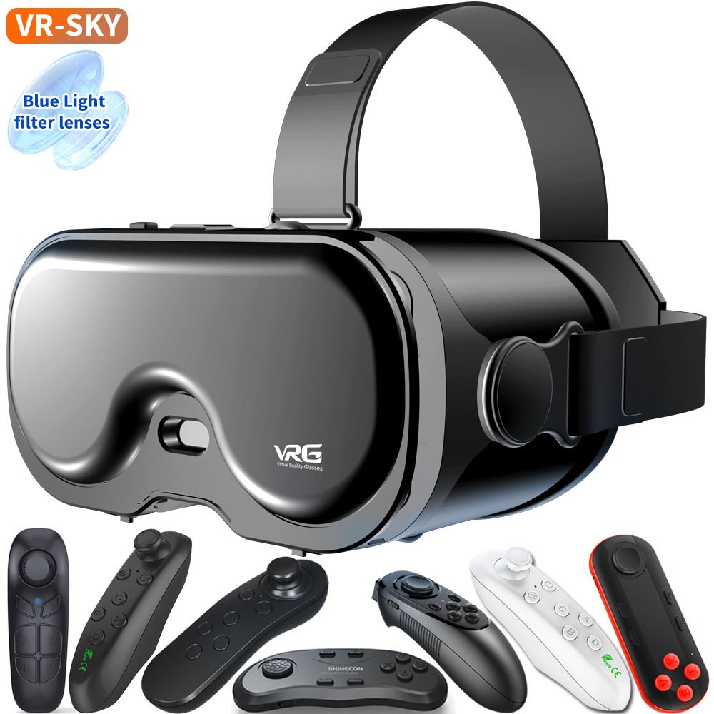 新款VR眼镜高清VR电影游戏蓝牙耳机box智能一体机批发vr眼鏡